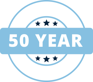 We offer a 50 year warranty guarantee
